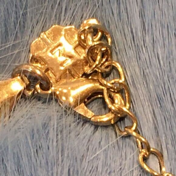 Vintage 80s gold,princess necklace,adjustable snake chain w Bib style pendent. - Picture 4 of 9